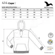 Malfini Cape női kapucnis pulóver 414