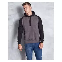 Just Hoods AWJH009 Baseball Hoodie grey/black