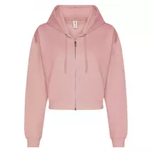 Just Hoods AWJH065 Women's Fashion Cropped Zoodie pink