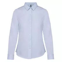 Kariban KA510 Ladies' Long-Sleeved Cotton Poplin Shirt pale blue