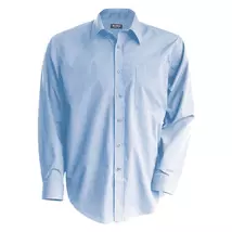 Kariban KA541 Men's Long-Sleeved Cotton Poplin Shirt sky