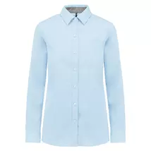 Kariban KA585 Ladies' Nevada Long Sleeve Cotton Shirt sky blue