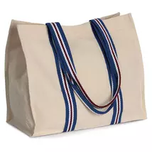 Kimood KI0279 Fashion Shopping Bag In Organic Cotton natural