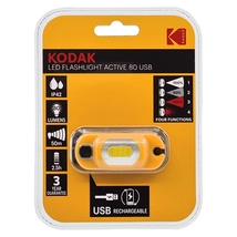 Kodak LED fejlámpa Active 80 lm USB