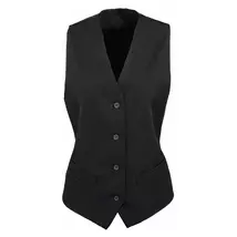 Premier PR623 Women's Lined Polyester Waistcoat black