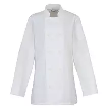 Premier PR671 Ladies' Long Sleeve Chef's Jacket white