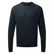 Premier PR692 Crew Neck Cotton Rich Knitted Sweater charcoal