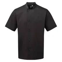 Premier PR900 Essential Short Sleeve Chef's Jacket black