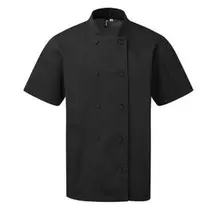 Premier PR902 Chef's Coolchecker Short Sleeve Jacket black