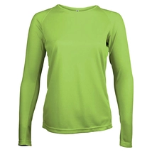 Proact PA444 Ladies' Long-Sleeved Sports T-Shirt lime
