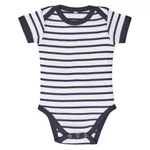 Sol's SO01401 Miles Baby - Striped Bodysuit white/navy