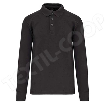 Designed To Work WK4000 Polo Neck Sweatshirt dark grey