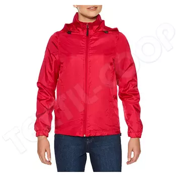 Gildan GILWR800 Hammer Ladies Windwear Jacket red