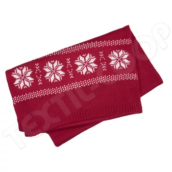 K-UP KP541 Fair Isle Scarf red