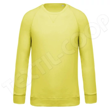 Kariban KA480 Organic Raglan Sleeve Sweatshirt lemon