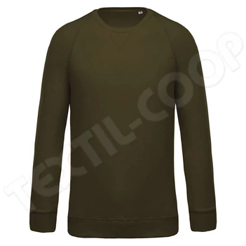 Kariban KA480 Organic Raglan Sleeve Sweatshirt green