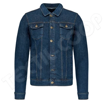 Kariban KA6136 Unlined Denim Jacket blue rinse