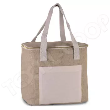 Kimood KI0353 Jute Cool Bag - Medium Size natural