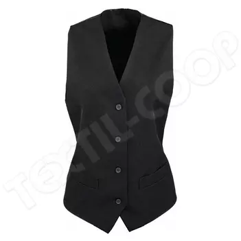 Premier PR623 Women's Lined Polyester Waistcoat black