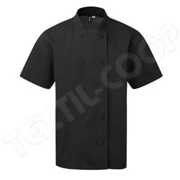 Premier PR902 Chef's Coolchecker Short Sleeve Jacket black