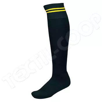 Proact PA015 Striped Sports Socks black/yellow