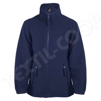 Sol's SO00589 North Kids Zipped Fleece Jacket navy